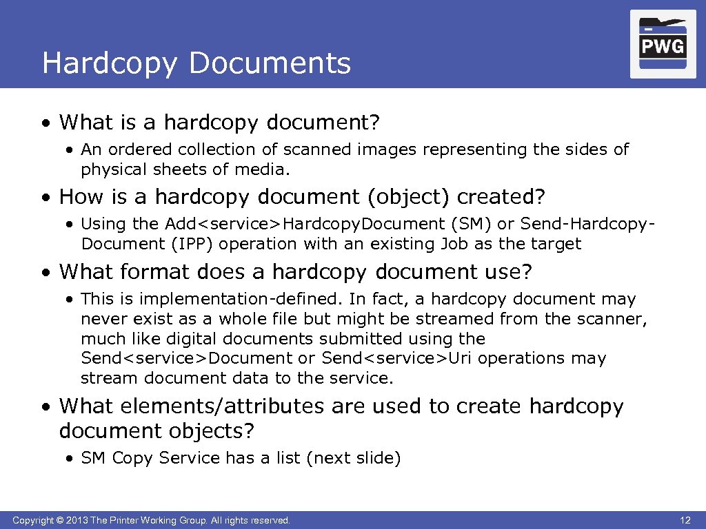 Hardcopy Documents • What is a hardcopy document? • An ordered collection of scanned