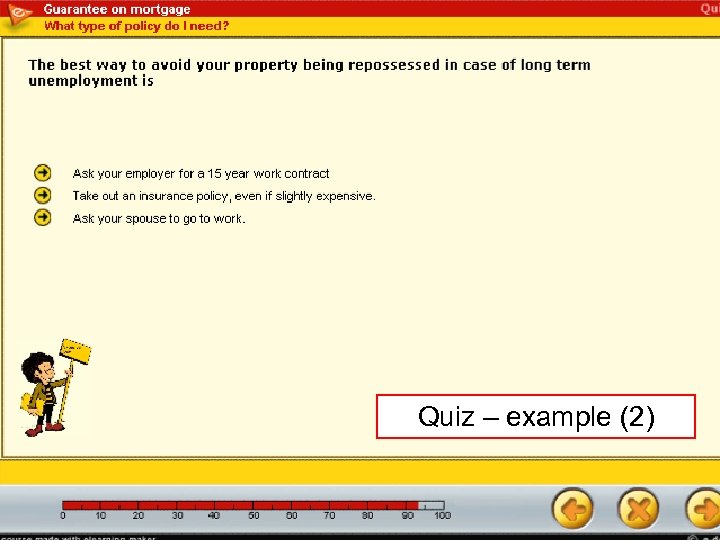 Quiz – example (2) 20 