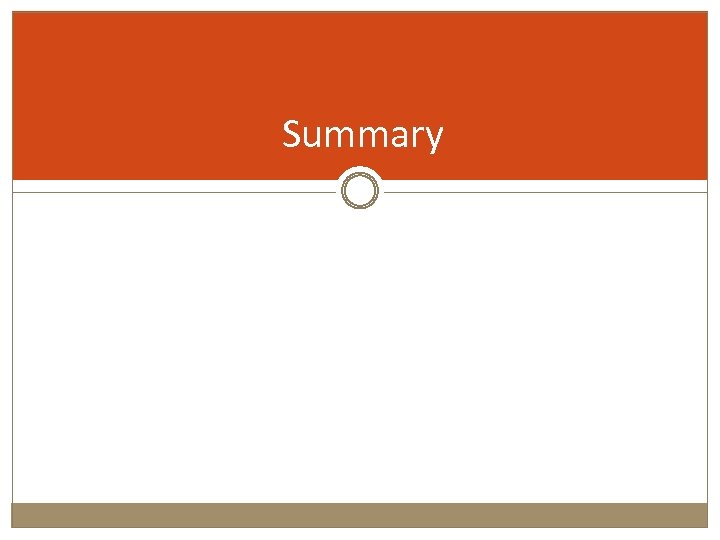 Summary 