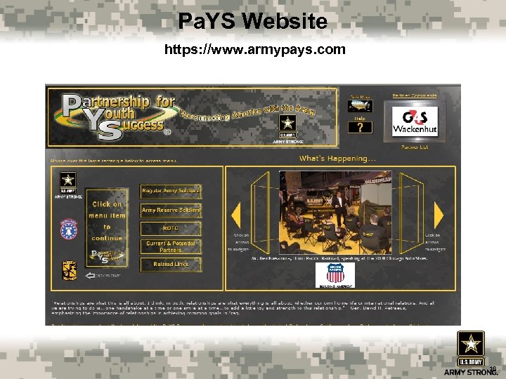 Pa. YS Website https: //www. armypays. com 16 