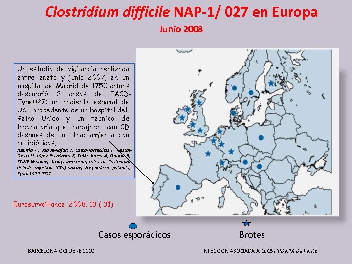 Clostridium difficile NAP-1/ 027 en Europa Junio 2008 Un estudio de vigilancia realizado entre