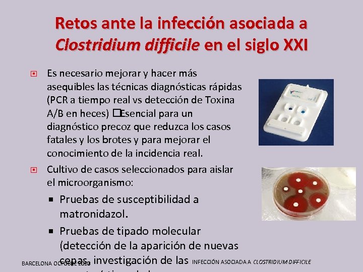 Retos ante la infección asociada a Clostridium difficile en el siglo XXI Es necesario