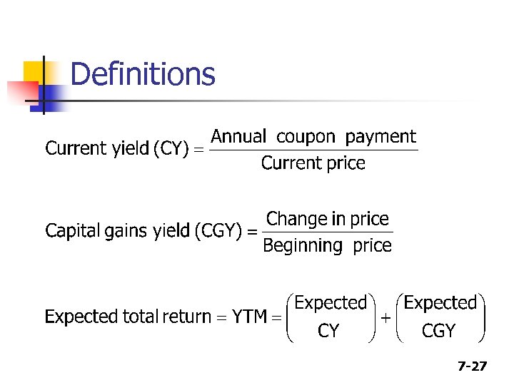 Definitions 7 -27 