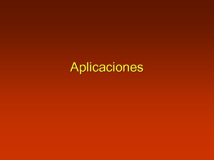 Aplicaciones 