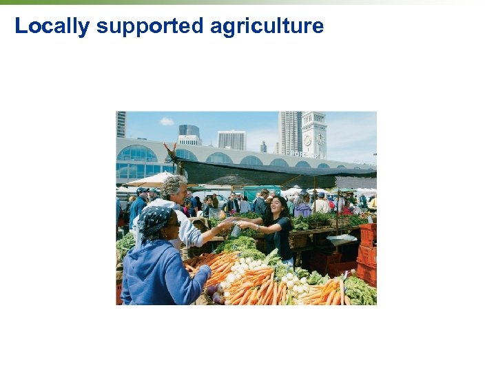 Locally supported agriculture 