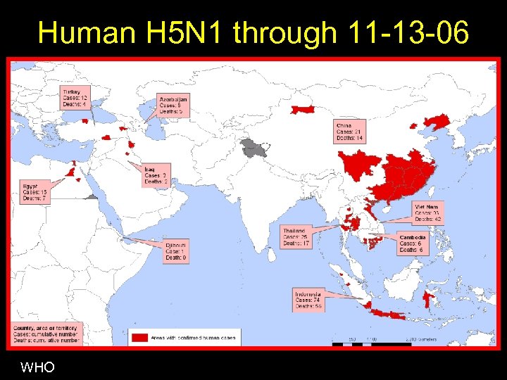 Human H 5 N 1 through 11 -13 -06 WHO 