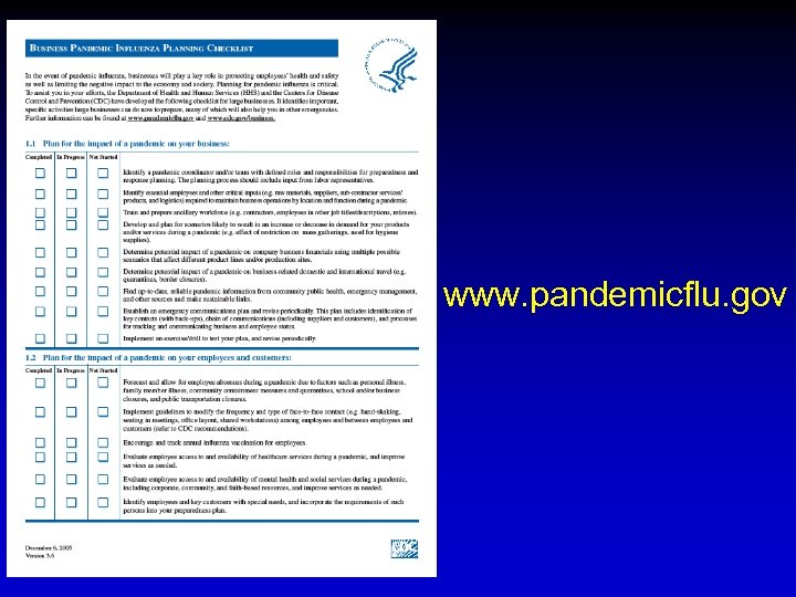 www. pandemicflu. gov 