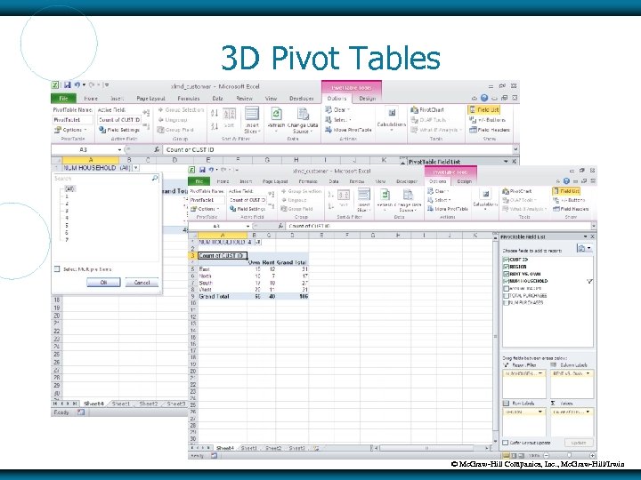 3 D Pivot Tables © Mc. Graw-Hill Companies, Inc. , Mc. Graw-Hill/Irwin 