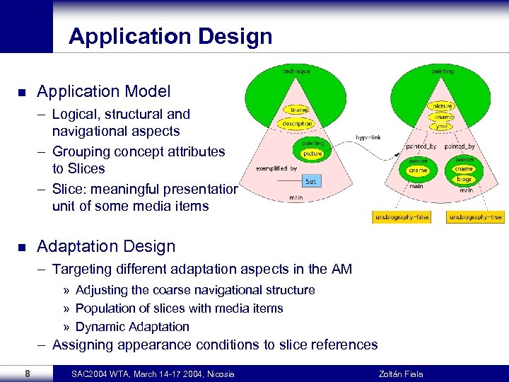 Application Design n Application Model – Logical, structural and navigational aspects – Grouping concept