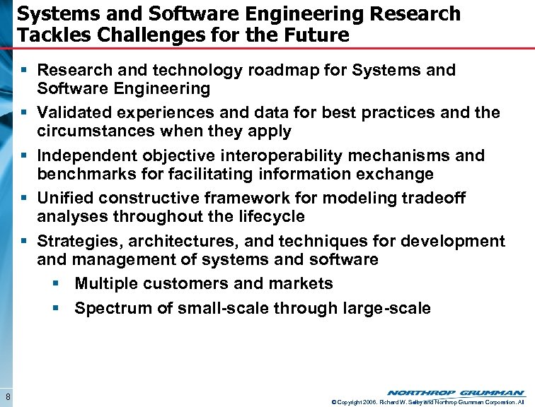 Systems and Software Engineering Research Tackles Challenges for the Future § Research and technology