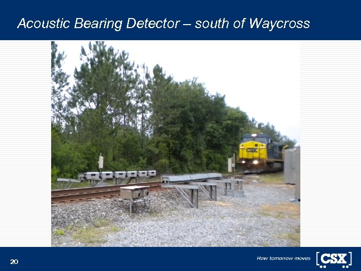 Acoustic Bearing Detector – south of Waycross 20 