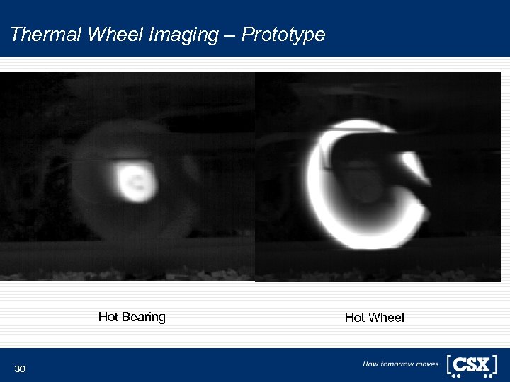 Thermal Wheel Imaging – Prototype Hot Bearing 30 Hot Wheel 