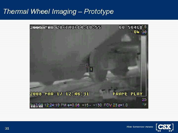 Thermal Wheel Imaging – Prototype 31 
