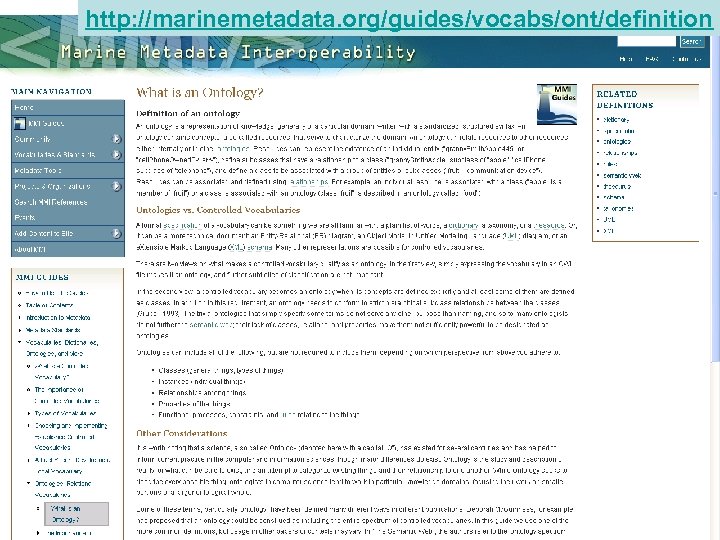 http: //marinemetadata. org/guides/vocabs/ont/definition Rough Guide to Image Management CILIP, 31 March 2010 