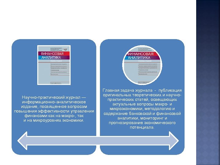 Научно-практический журнал — информационно-аналитическое издание, посвященное вопросам повышения эффективности управления финансами как на макро-,