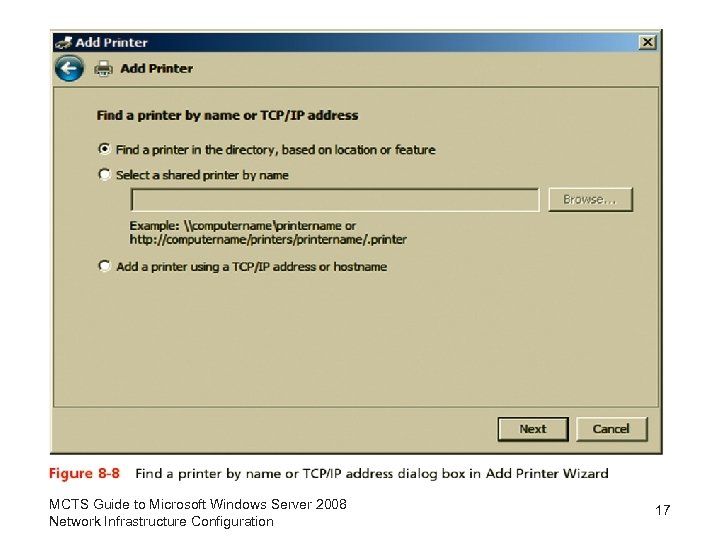 MCTS Guide to Microsoft Windows Server 2008 Network Infrastructure Configuration 17 