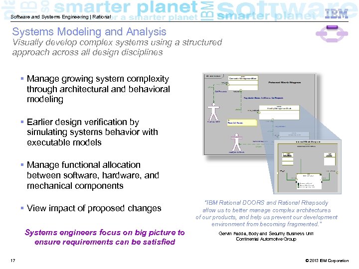Software and Systems Engineering | Rational Systems Modeling and Analysis Visually develop complex systems