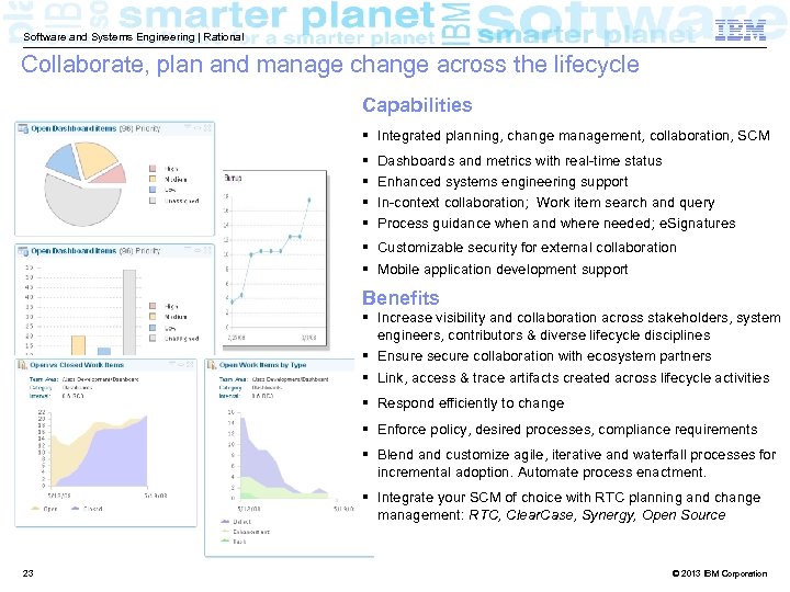 Software and Systems Engineering | Rational Collaborate, plan and manage change across the lifecycle