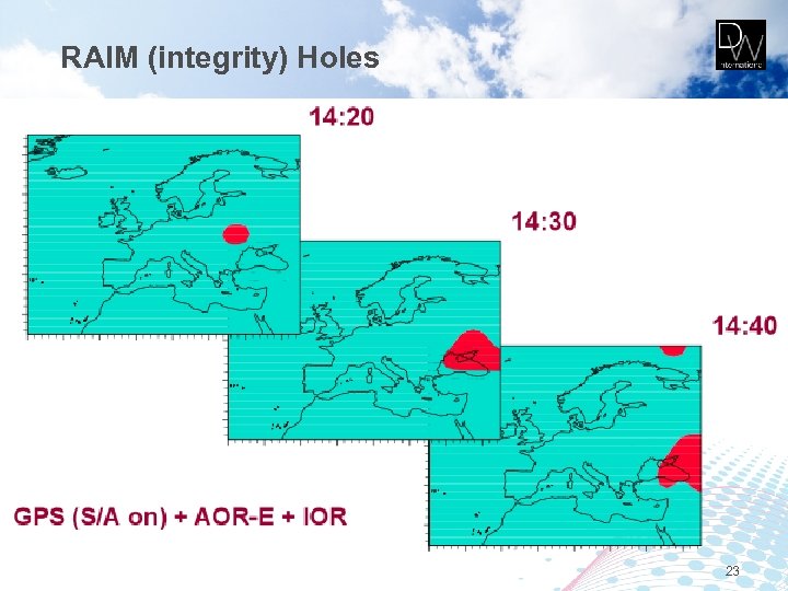 RAIM (integrity) Holes 23 