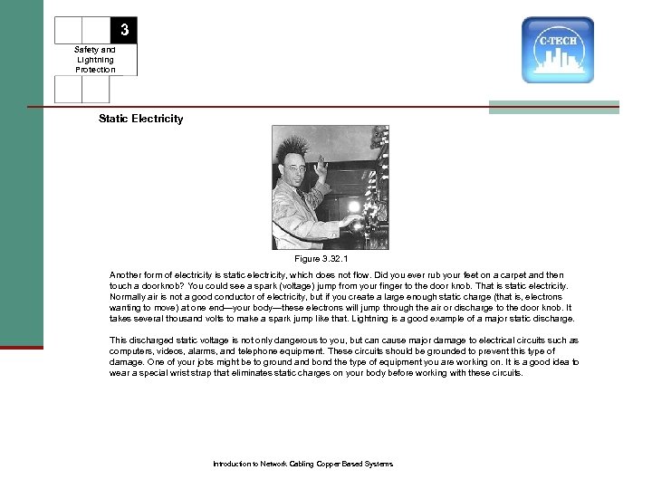 3 Safety and Lightning Protection Static Electricity Figure 3. 32. 1 Another form of