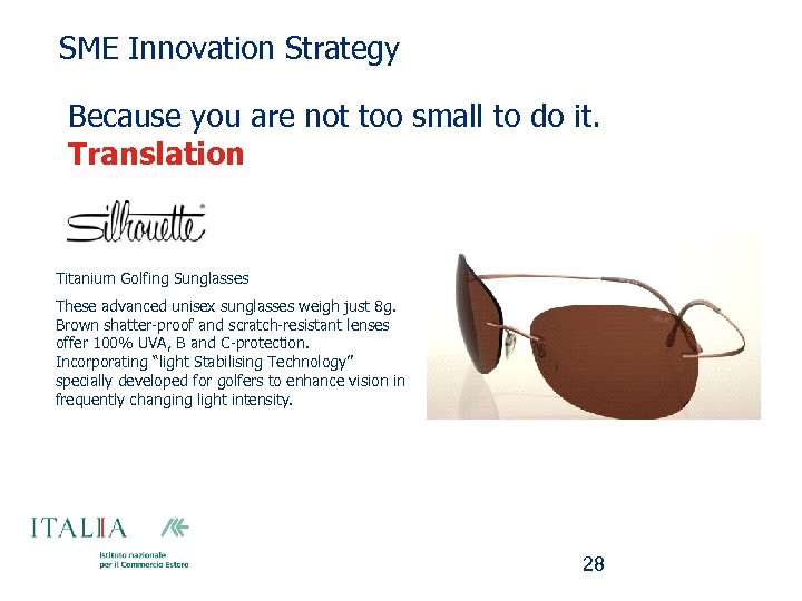 SME Innovation Strategy Because you are not too small to do it. Translation Titanium