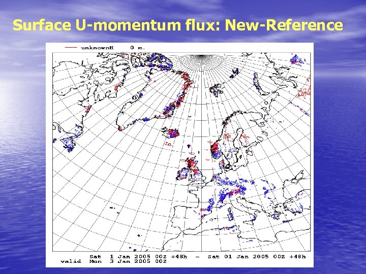 Surface U-momentum flux: New-Reference 