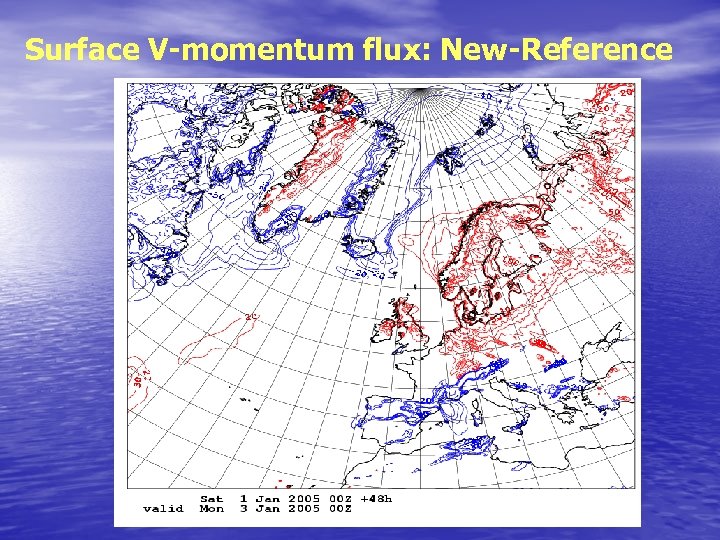 Surface V-momentum flux: New-Reference 