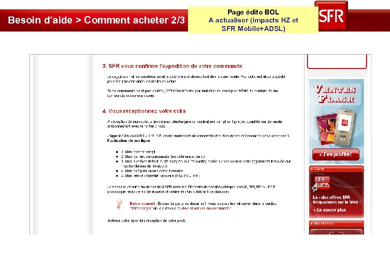 Besoin d’aide > Comment acheter 2/3 Page édito BOL A actualiser (impacts HZ et