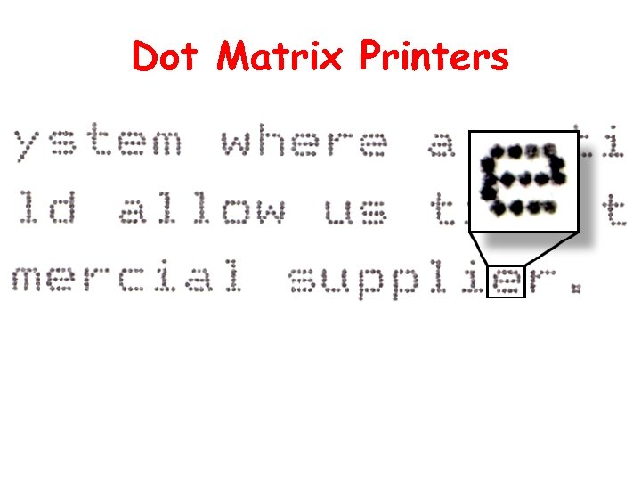 Dot Matrix Printers 