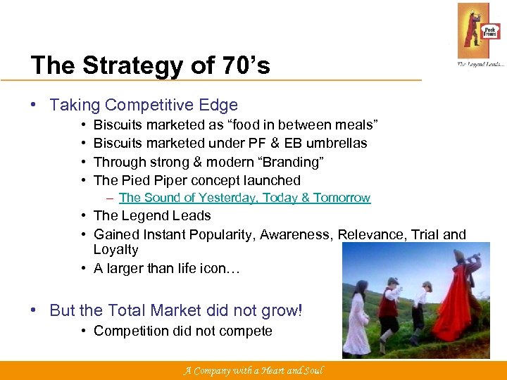 The Strategy of 70’s • Taking Competitive Edge • • Biscuits marketed as “food