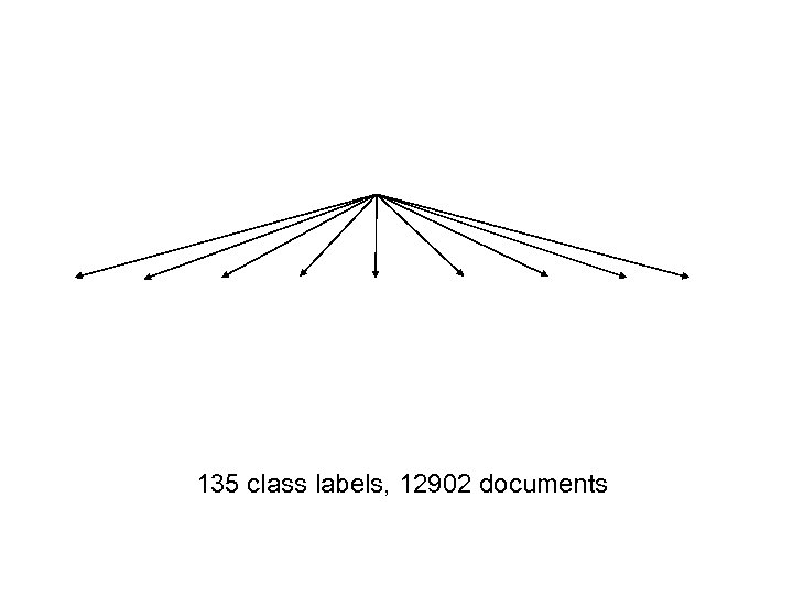 135 class labels, 12902 documents 