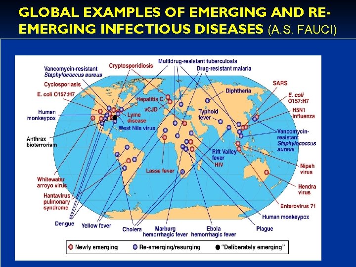 GLOBAL EXAMPLES OF EMERGING AND REEMERGING INFECTIOUS DISEASES (A. S. FAUCI) 