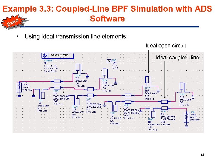Example 3. 3: Coupled-Line BPF Simulation with ADS Software a xtr E • Using