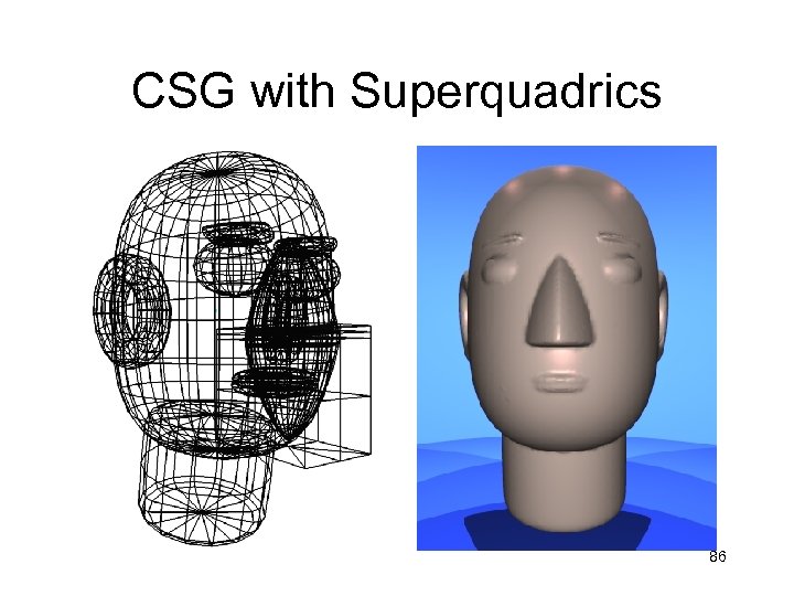 CSG with Superquadrics 86 