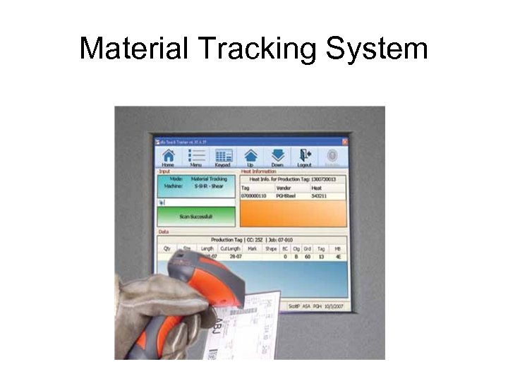 Material Tracking System 