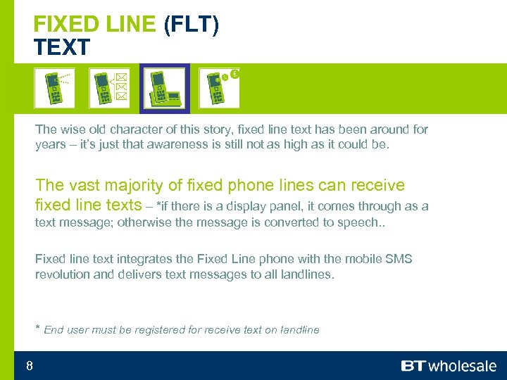 FIXED LINE (FLT) TEXT The wise old character of this story, fixed line text