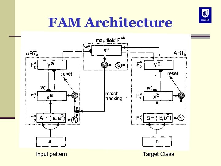 FAM Architecture Input pattern Target Class 