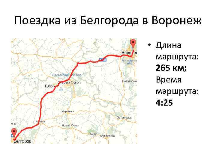 Москва белгород расстояние на машине время