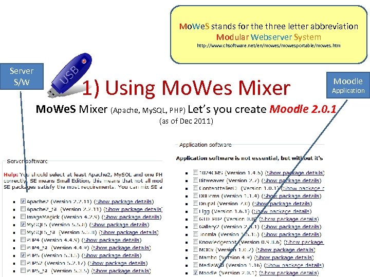 Mo. We. S stands for the three letter abbreviation Modular Webserver System http: //www.