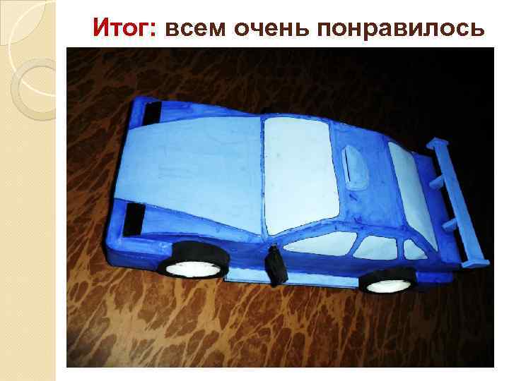 Итог: всем очень понравилось 