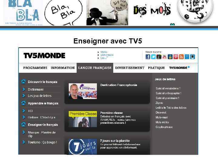 Enseigner avec TV 5 