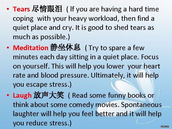  • Tears 尽情眼泪 ( lf you are having a hard time coping with