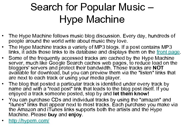 Search for Popular Music – Hype Machine • The Hype Machine follows music blog