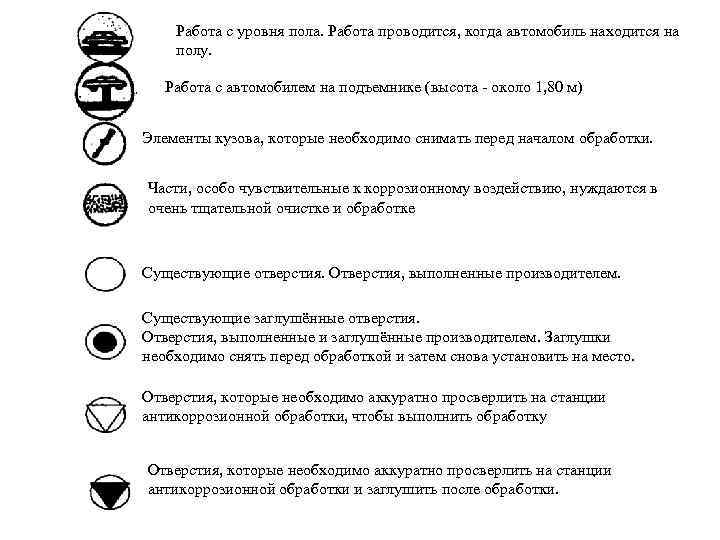 Работа с уровня пола. Работа проводится, когда автомобиль находится на полу. Работа с автомобилем