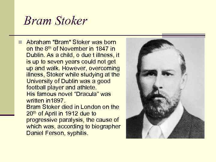 Bram Stoker n Abraham 