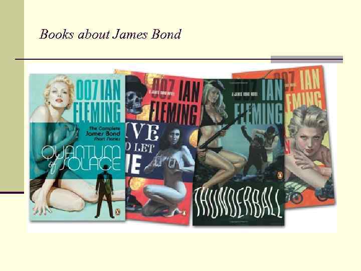 Books about James Bond 