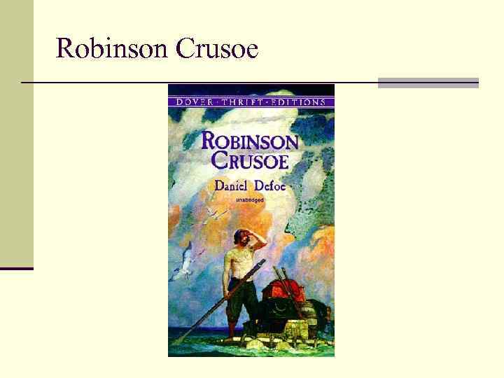 Robinson Crusoe 