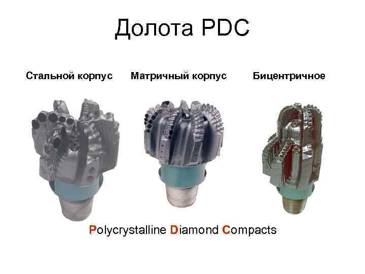 Долота PDC Стальной корпус Матричный корпус Бицентричное Polycrystalline Diamond Compacts 