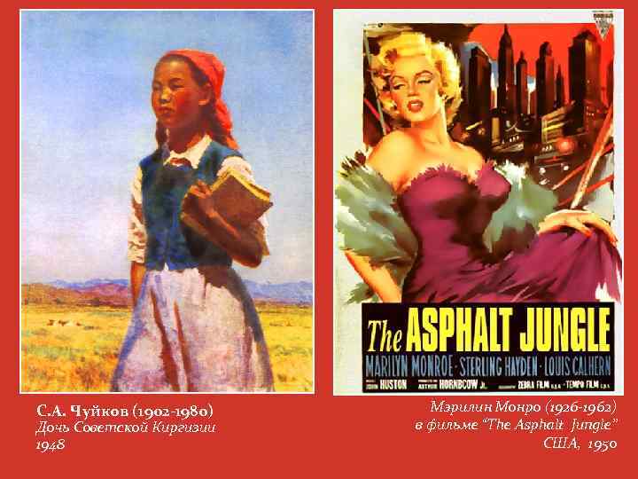 С. А. Чуйков (1902 -1980) Дочь Советской Киргизии 1948 Мэрилин Монро (1926 -1962) в