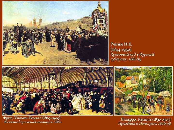 Репин И. Е. (1844 -1930) Крестный ход в Курской губернии. 1881 -83 Фрит, Уильям